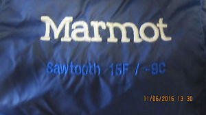 MARMOT DOWN SLEEPING BAG SAWTOOTH LONG EXTRA WIDE