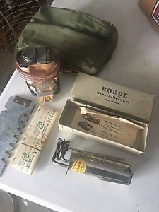 RARE-Vintage Borde Benzin-Brenner Backpack Camping Stove Zurich/Schweiz