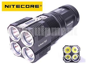 NITECORE TM28 QuadRay 4x Cree XHP35 HI 6000lm Flashlight+Charger