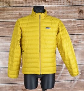 Patagonia Uomo Piumino Giallo Giubbotto Misura S, Autentico