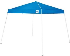 E-Z UP Patio Canopy Instant Shade Outdoor Sun Shelter Tent Cover 10 x 10 ft Blue