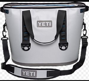 YETI Hopper 30 Soft-Side Cooler Bag Gray/Blue SHIPS FREE IN USA In Stock