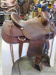 Corriente 15" Ranch Cowboy Roping Saddle Used & Solid