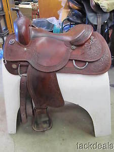 Circle Y Hand Made Reiner Reining Saddle 16" Wide Tree Used