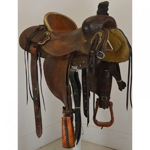 Used 14.5" Teskey's Saddles Ranch Saddle Code: U145TESKEYRAN12