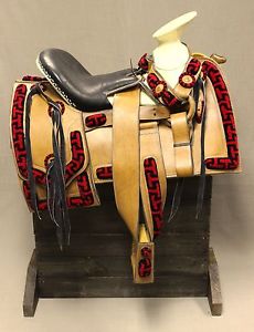 14.5" MEXICAN CHARRO SADDLE CHOMITE MONTURA SILLA CHARRA