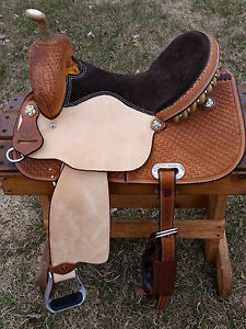 15" Hawkwood Saddlery Barrel Racing Saddle - Made in Texas