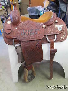 Martin USTRC Edition Fancy Roping Saddle 14 1/2" Lightly Used MINT