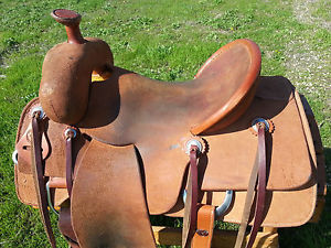 16" Johnny Scott Ranch Roping Saddle (Made in Texas) Roper