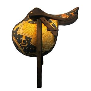 Unique Original HERMES Paris Steinkraus SADDLE, Size 16" Limited 1/1, 1980s