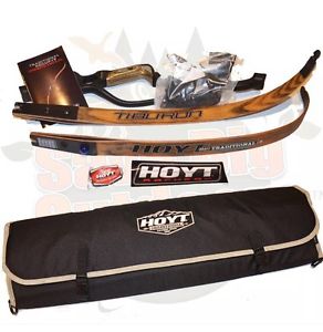 HOYT Tiburon RH : Black & Maple Recurve Bow 62" 50lb - FREE ship