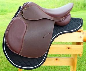 HDR Cross Country English Event Games Modify All Purpose Saddle FLOCKED 18 R /W