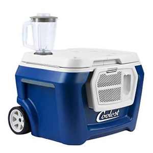 Coolest Cooler in Blue Moon Ice-Crushing Blender USB Charger rechargeable batter