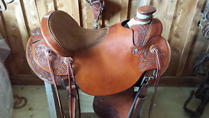 Custom Circle Y Handmade Wade Ranch Saddle 16" seat
