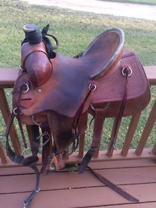 4T 15.5 Inch Rough Out High Back Rancher Saddle