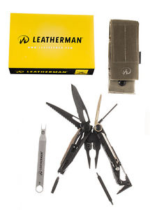 Leatherman Mut 850222 16 Accy. Multi-Tool w/Molle USA Brown Sheath Black
