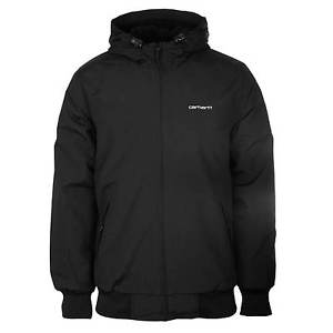 Carhartt Hooded Sail Jacket nero - idrorepellente Giacca Invernale Uomo