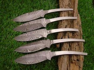 5 Stück  Damast Klinge,Hand geschmiedetes Damascus Blank Blade