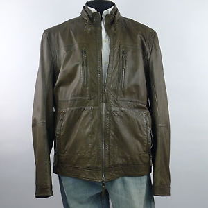 Boss Giacca Di Pelle Marrone Uomo Tgl 58 (origin.