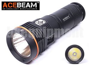 ACEBeam D45 Cree XHP70 5000k LED 4000lm 200m Diving Scuba Underwater Flashlight