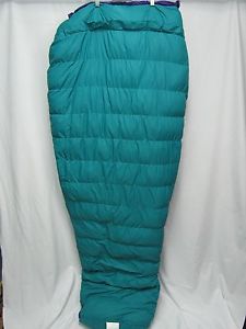 Vintage Marmot Moraine Green Goose Down Puffer Sleeping Bag