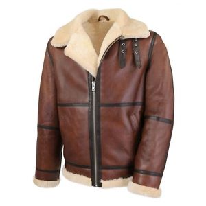 Giacca Bomber - B9 Uomo Giacca In Pelle Di Agnello Giacca Invernale
