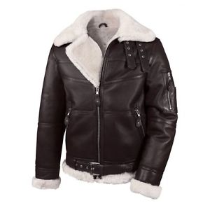 Giacca Bomber - B16 Uomo Giacca In Pelle Di Agnello Giacca Invernale