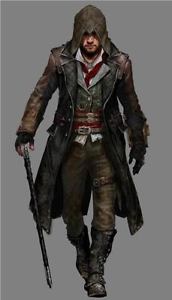 Jacob Frye Assassin's Creed Syndicate Da Uomo, In Pelle Cappotto Trench Costume