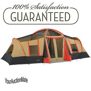 Ozark Trail Tent 10-Person 3 Room Camping Vacation All-Season Camp Hunting Sleep