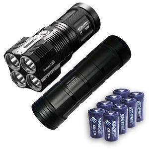 Nitecore TM28 Flashlight w/ NBP68HD Battery Pack & 8x Free CR123A Batteries