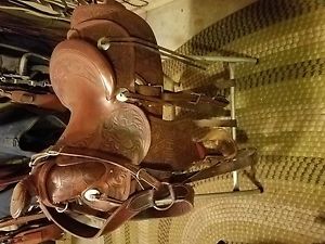Vintage custom ranch saddle