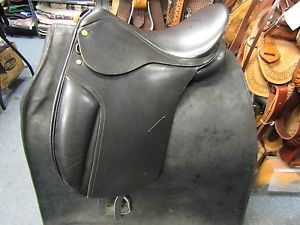 Nice Brand (HDR) Carol lavall Dressage Saddle 17" wide tree