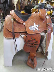 Twister Roping Saddle Fancy Lightly Used & Mint Condition 14 1/2" Fully Rigged
