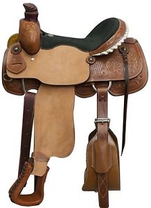 16" Circle S Roping Saddle W/ Floral and Basket Weave Tooling! 5 Year Warranty!