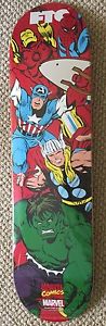 Skateboard Marvel Avengers FTC Rare Hulk Iron Man Spiderman Thor Captain America