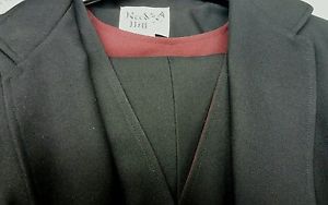 Reed Hill Ladies 3 piece Saddleseat suit Solid Black polyester size 8 - USA