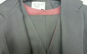 Reed Hill Ladies 3 piece Saddleseat suit Solid Black polyester size 22 - USA