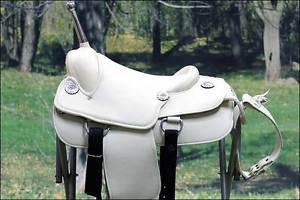 WS100F- HILASON CUSTOM DESIGNED RARE WESTERN TRICK RIDING SADDLE 16"