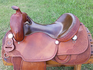 16" Hawkwood Reining Saddle (Made in Texas) Wide Tree Reiner