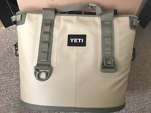 BRAND NEW YETI Hopper 30 Soft Side Cooler Field Tan/Blaze Orange *AUTHENTIC*