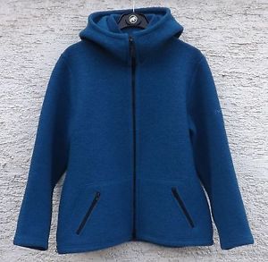 Mufflon Veste d'hiver en laine Jula à capuche pour femmes, arctic