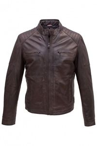 Daniel Hechter Homme Nappa Veste en cuir - en 2 couleurs