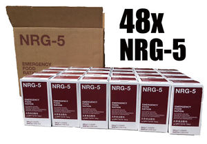 NRG-5 Notration, Notverpflegung, Langzeitverpflegung, 48x500g (2 Kartons)