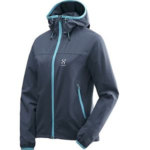 Haglöfs Boa Capuche Femmes, Gr. L - lumineux Kapuzensoftshell pour deep blue