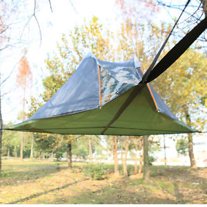 Brand New 2016 double layer tree tent aluminum poles with mosquito net hammock