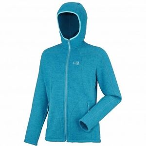 Millet Nature sauvage à capuche Femmes, Strick-Fleecejacke pour femmes à capuche