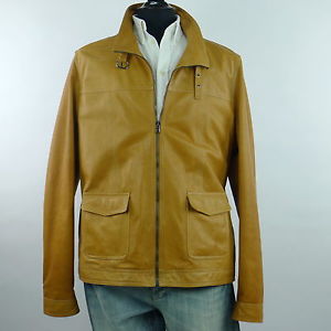 Biella Collezioni Giacca Di Pelle Uomo Marrone Chiaro (origin. 9