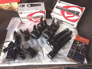 Lot Of 3 Streamlight Stinger DS LED HL & 4 AC/DC Charger Holders 75454