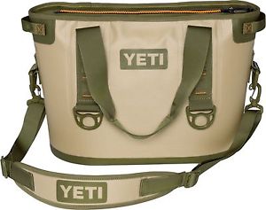 BRAND NEW YETI Hopper 30 Soft Side Cooler Field Tan/Blaze Orange *AUTHENTIC*