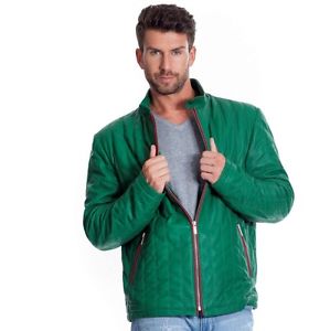 Giacca di pelle - ARMANO Uomo Agnello Nappa da mezza stagione trapuntata